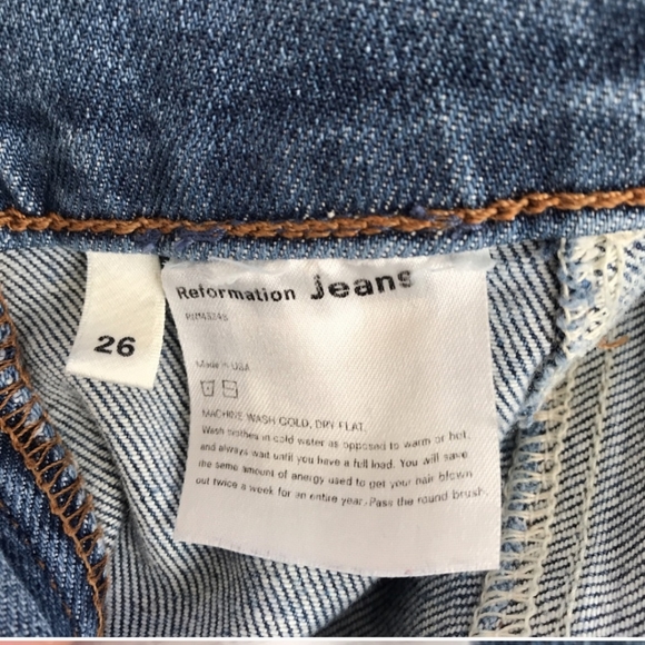 Reformation Suzie Jean in Rhine - Picture 5 of 8